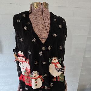 Tantrums Black Snowman Vest
